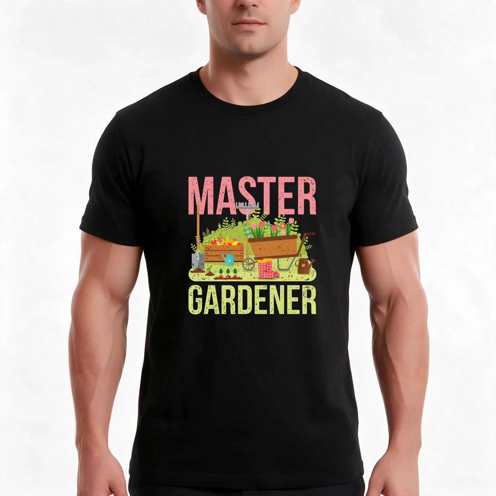 Gardening T Shirt Master Gardener Gardening Garden Gifts Tee T-Shirt Summer Casual Cotton Tee, Unisex Men Women