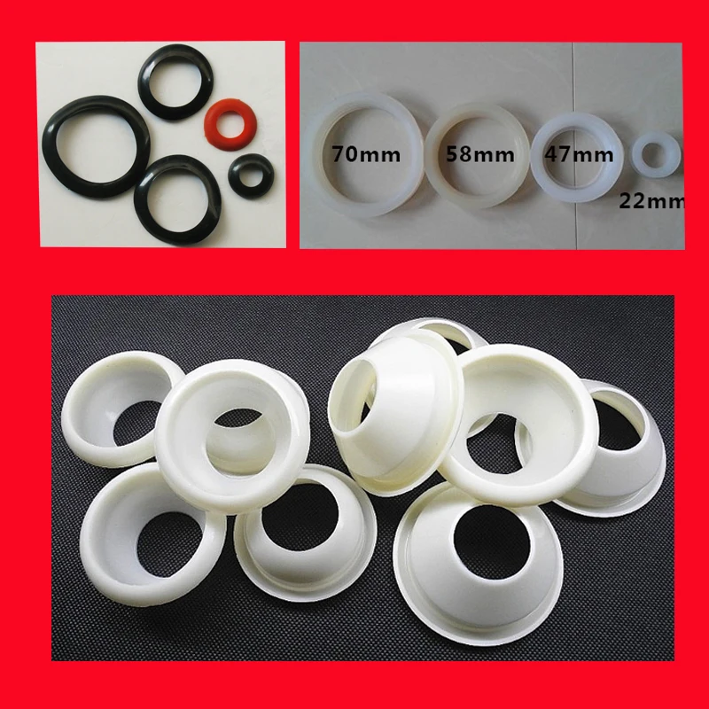 10pcs Solar water heater accessories Daquan silicone sealing ring dust ring bottom bracket 47 58 70 tube rubber ring pad