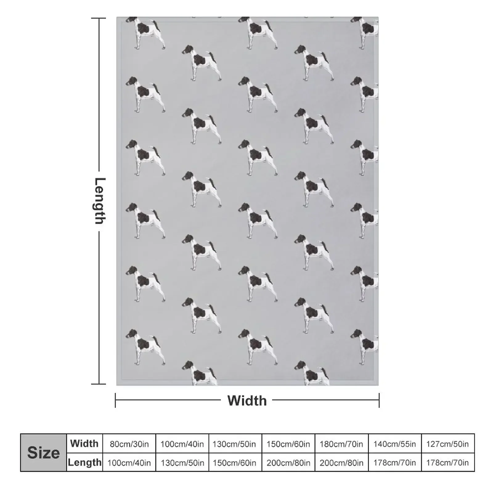 Smooth Fox Terrier - Breed Show Stack Stand Throw Blanket couch cozy soft plush fuzzy picnic outdoor blanket