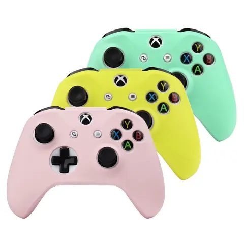 Xbox One S 컨트롤러 스킨 게임 패드 커버 용 부드러운 실리콘 보호 케이스 Xbox One X 조이스틱 케이스 용 게임 액세서리