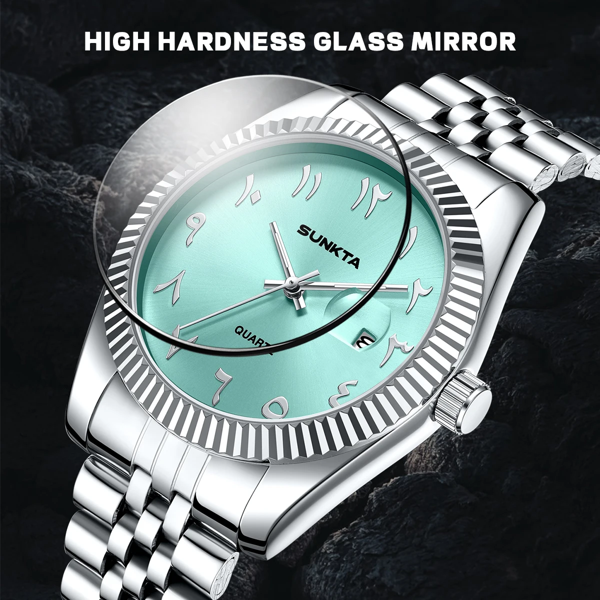 SUNKTA 2026 ساعة نسائية موضة الأعمال ساعة ذهبية أنيقة كوارتز مضيئة مقاوم للماء التقويم ساعة كلاسيكية للنساء relogio