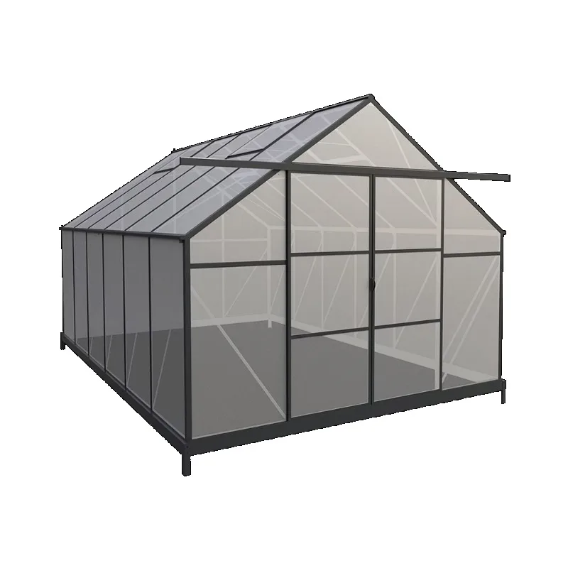 

AG1015-H240-2S Aluminum Greenhouse Flower Outdoor House Backyard Garden Garden Flower Planting Modern Easy Assembly
