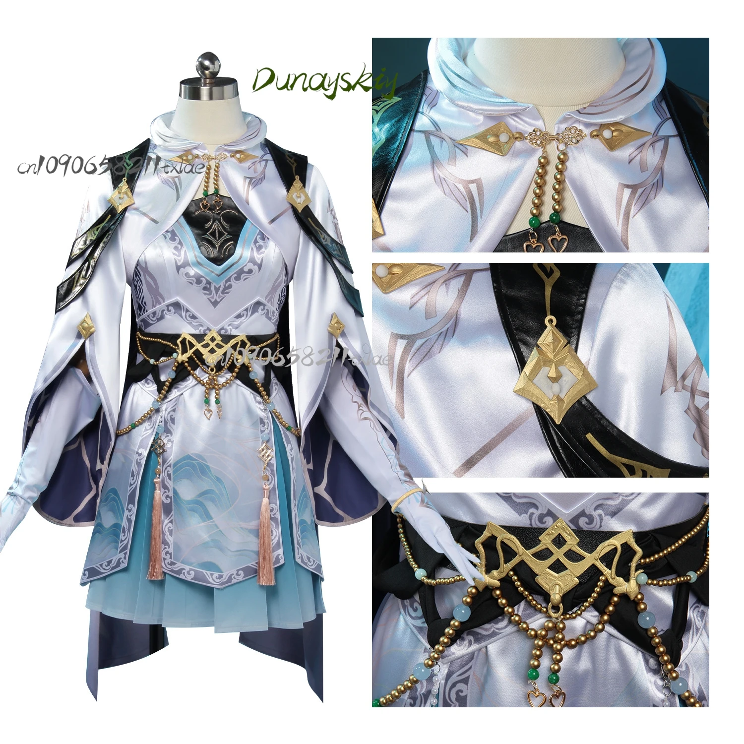 Gioco Amore e spazio profondo Xavier SUPACE Eroina Costume Cosplay Cacciatore Protagonista Eroina Hanfu Gonna Parrucca Donna Personalizzata
