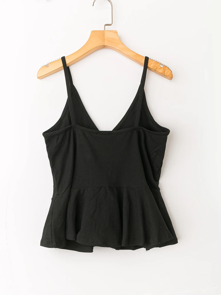 Summer Casual Comfortable Versatile Simple Elegance Short V-neck Sleeveless Tank Top Korean Style Women's Fashion Vest