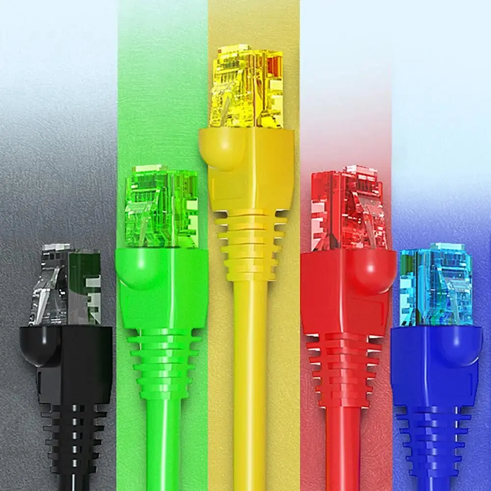 Rzoerax-ソリッドまたはOR utpケーブル用のモジュラープラグ、cat6パススルーコネクタ、各種カラー、100パック