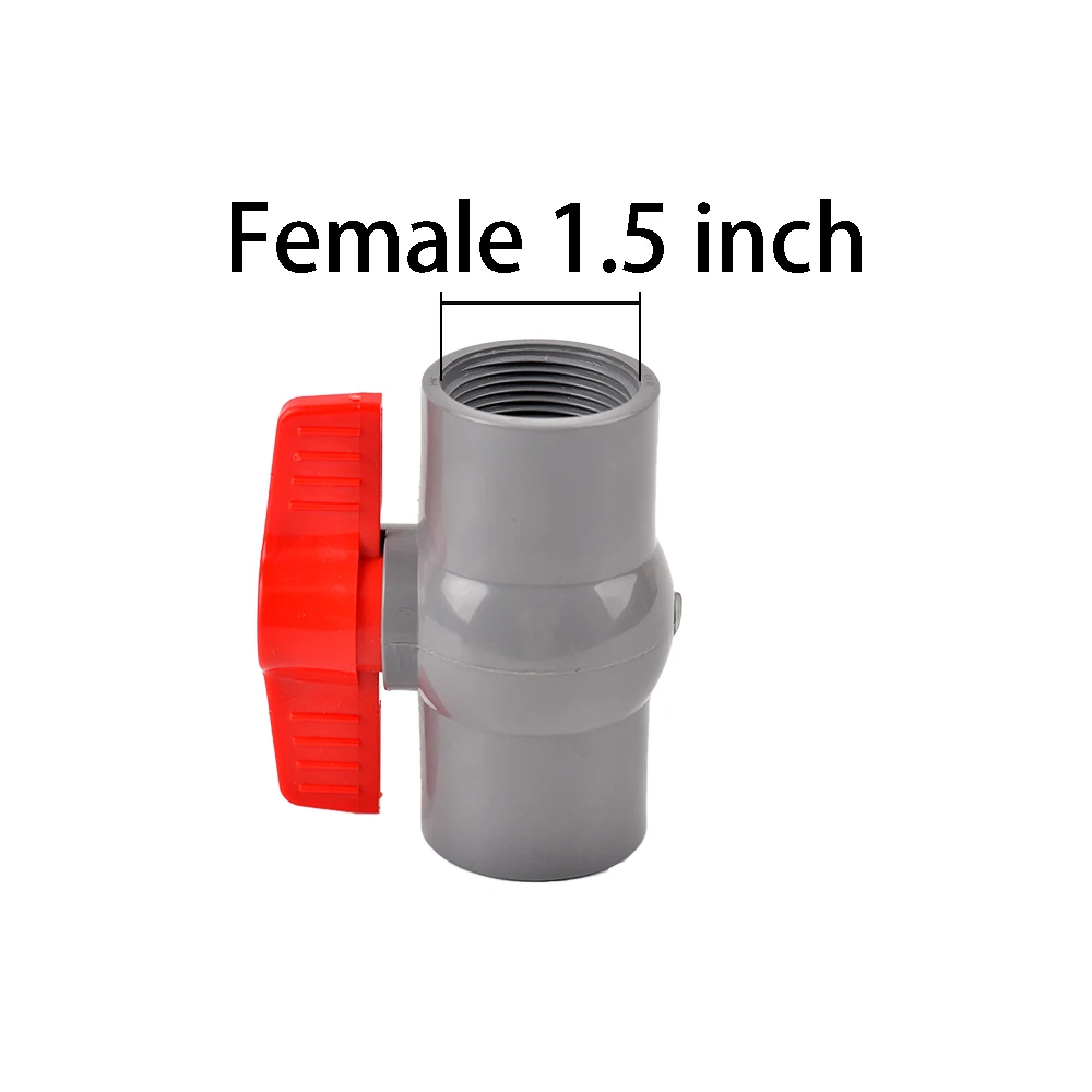 20/25/32/40/50mm Pipe PVC Valve Connector 1/2\