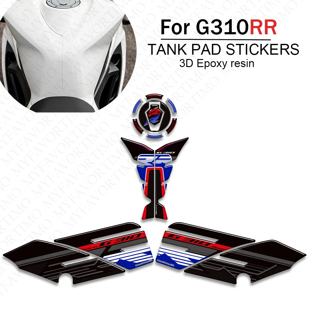 

FOR BMW G310RR G 310 RR 310RR G310 RR 2025 Motorcycle Anti Slip Fuel Tank Pad Side Knee Grip Decal Protector Sticker