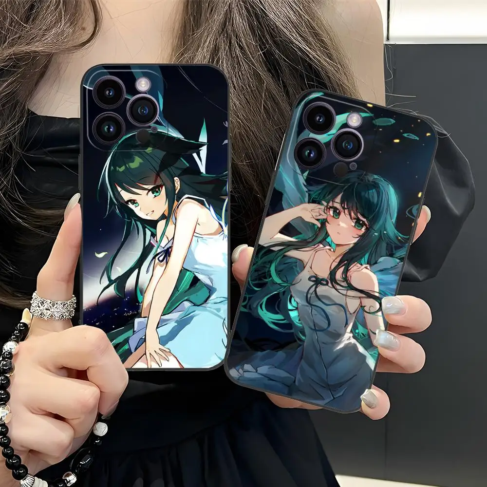 Saya no Uta حافظة هاتف محمول لهاتف آيفون 17 16 15 14 13 12 11 X XR XS 8 7 Air Pro Max Plus غطاء ملون صغير جميل