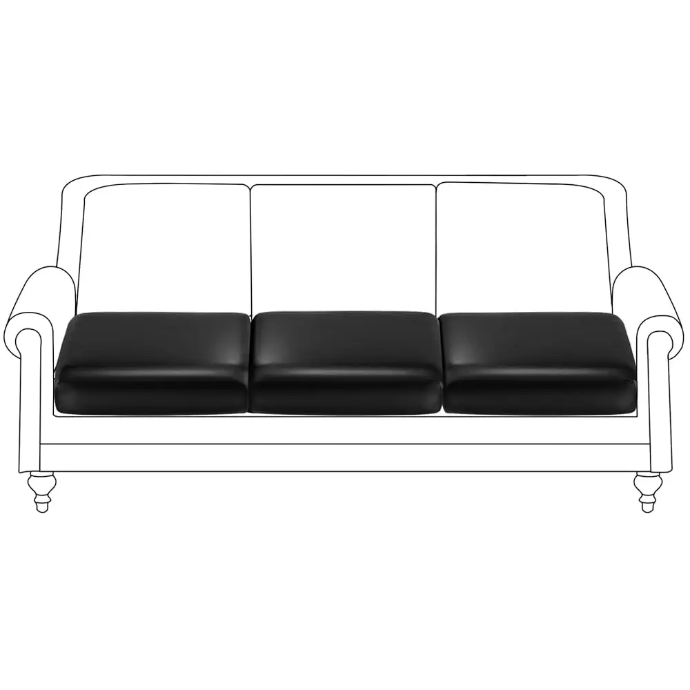 

Pu Leather Couch Cushion Sofa Cover, Waterproof Stretch Couch Seat Slipcovers, Faux Leather Sofa Slipcovers Loveseat Cushion
