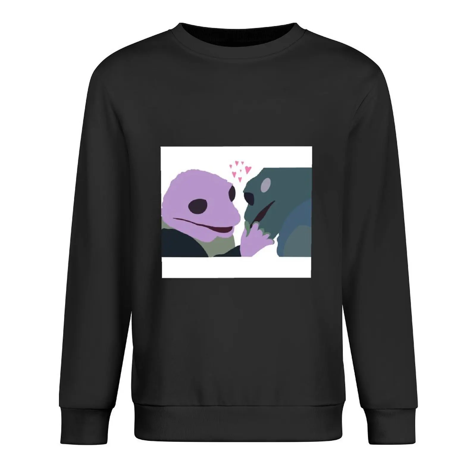 

Frog Lady and Lover Pullover clothes for men winter clothes autumn clothes korean autumn sports sweatshirt man