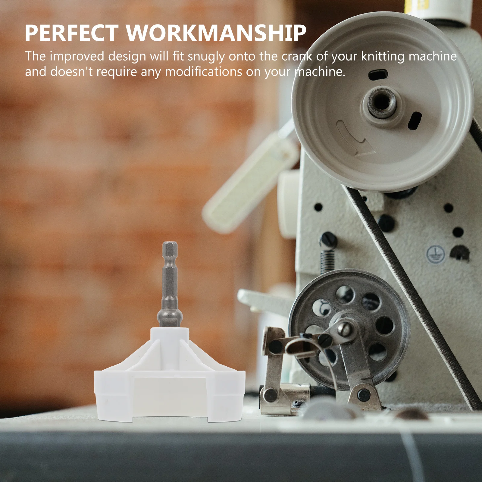 Handle Adaptor for Knitting Machine Sturdy and Reliable Multi-Functional Use Simple Design Fit Snugly on Crank Knitting Machine