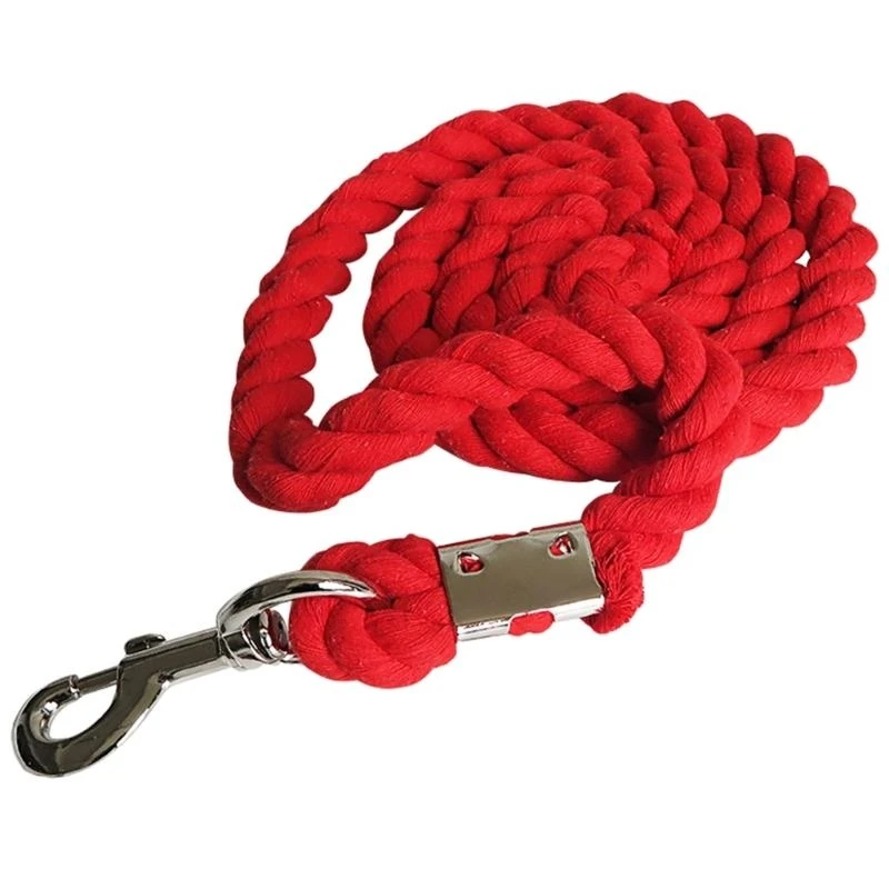 Horse Leading Ropes Strong Cord Equestrian Rein Halters Heavy Duty Cotton Leading Rope for Horses and Livestock
