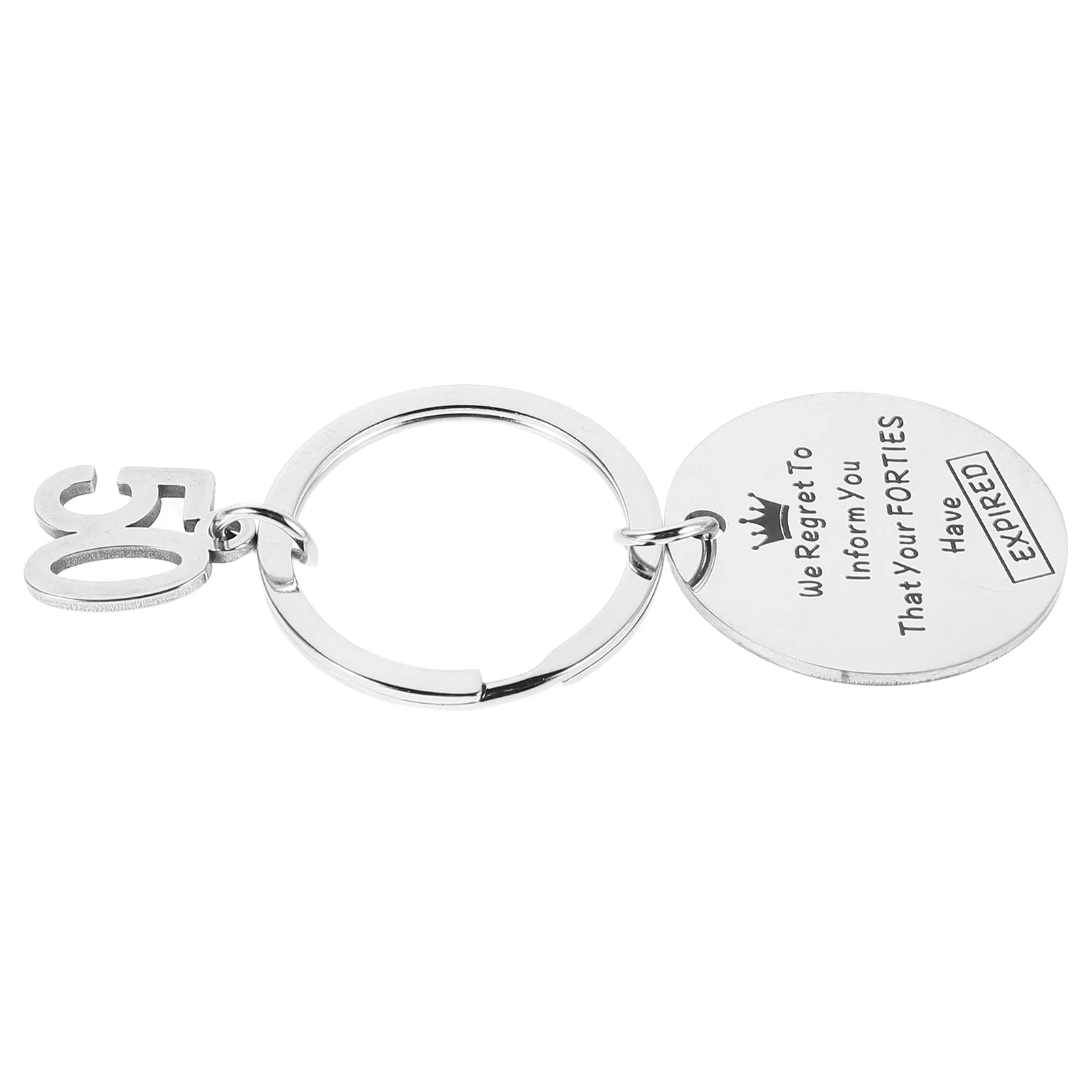 

Commemorative Keychain Fabulous Celebration Stainless Steel Aunt Keyring Birthday Party Favor 304 Car Accessories Charms