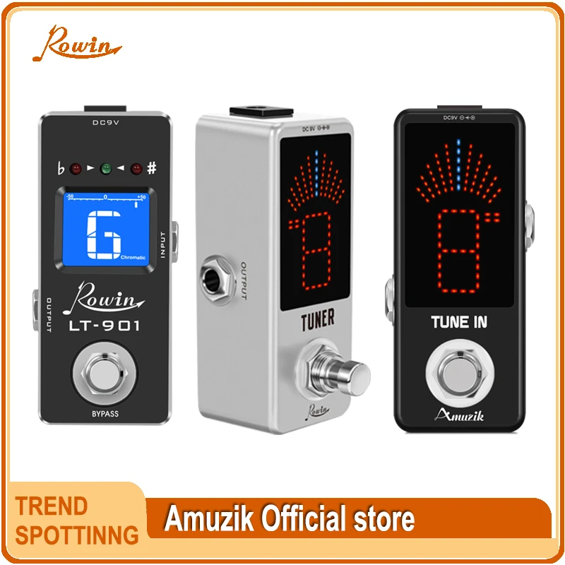 Rowin – pédale de réglage chromatique pour guitare électrique, haute précision, LT-910