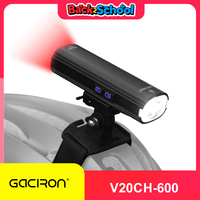 Gaciron V20CH-600 Bike Helmet Light Front Light & Rear Light 2 in 1 Design 600 lumens USB Rechargeable Bicycle light cycling