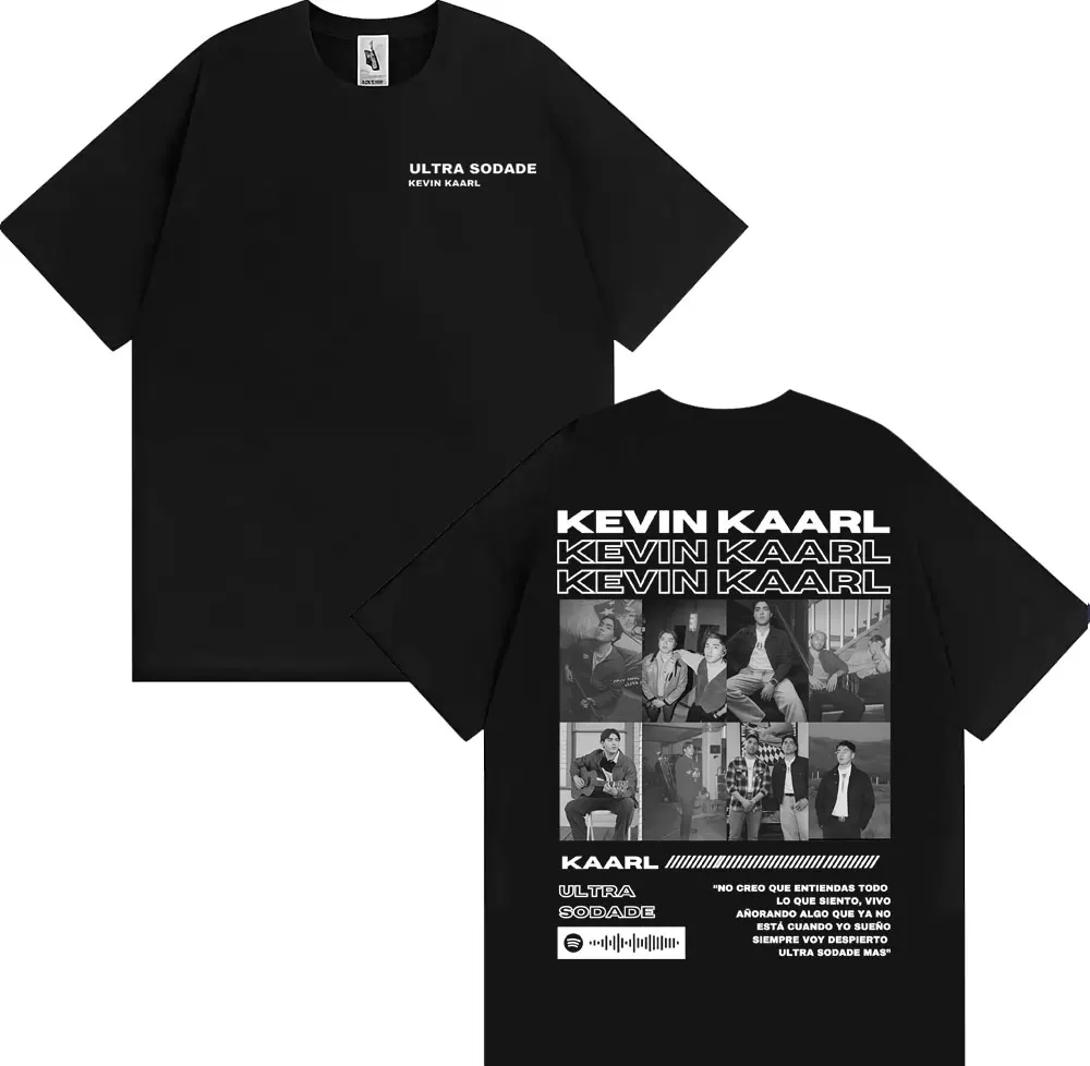Rapper Kevin Kaarl Ultra Sodade Tour Cover T Shirt Men women Fashion Gothic Retro T-shirts Cotton Comfort Oversized T Shirt