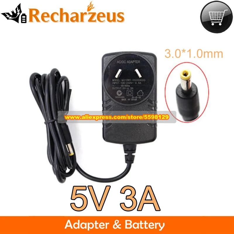 AU Plug OEM 5V 3A 15W Ac Adapter MX18W1-0503000S Laptop Charger 3.0*1.0mm Small Tip Power Supply