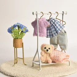 1:8-1:12 Metal Standing Coat Rack in Living Room & Bedroom For Dollhouse Miniature Furniture