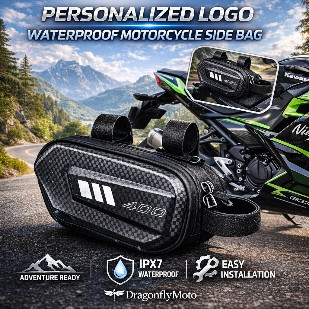 

For KAWASAKI NINJA400 Z400 NINJA 400 Z400 2018-2024 2025 Motorcycle Side Bag Personalized Logo Waterproof Hard Shell Saddlebag