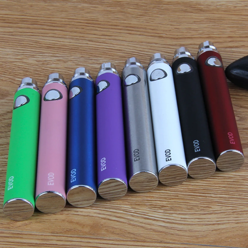 EVod Bateria Vape Ego, Baterias de Rosca Ego para Cigarro Eletrônico E, MT3, CE4, CE5, H2, K1, BVC Clearomizer Vaporizador Pen Kit, 3pcs