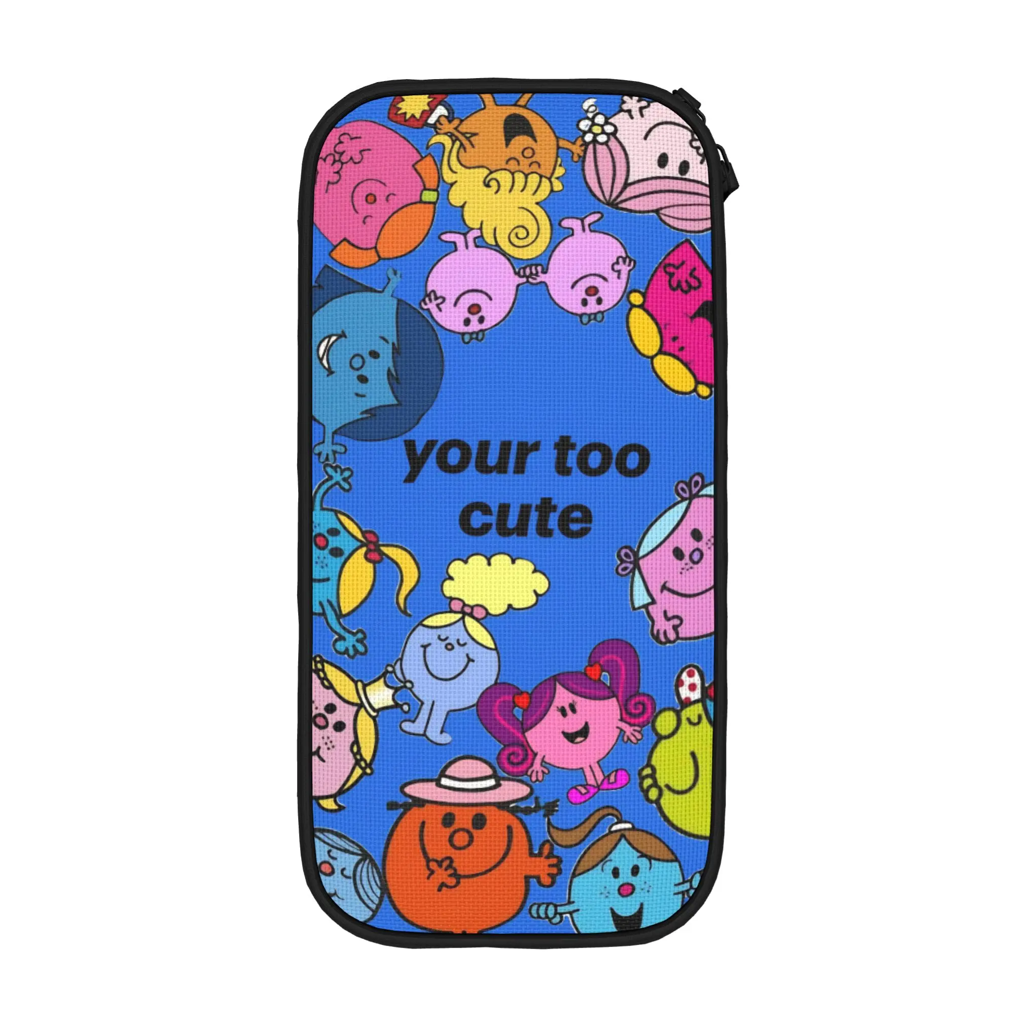 

Пеналы Happy Mr Men Little Miss: Веселые школьные сумки-пеналы на молнии для студентов, большой вместимости