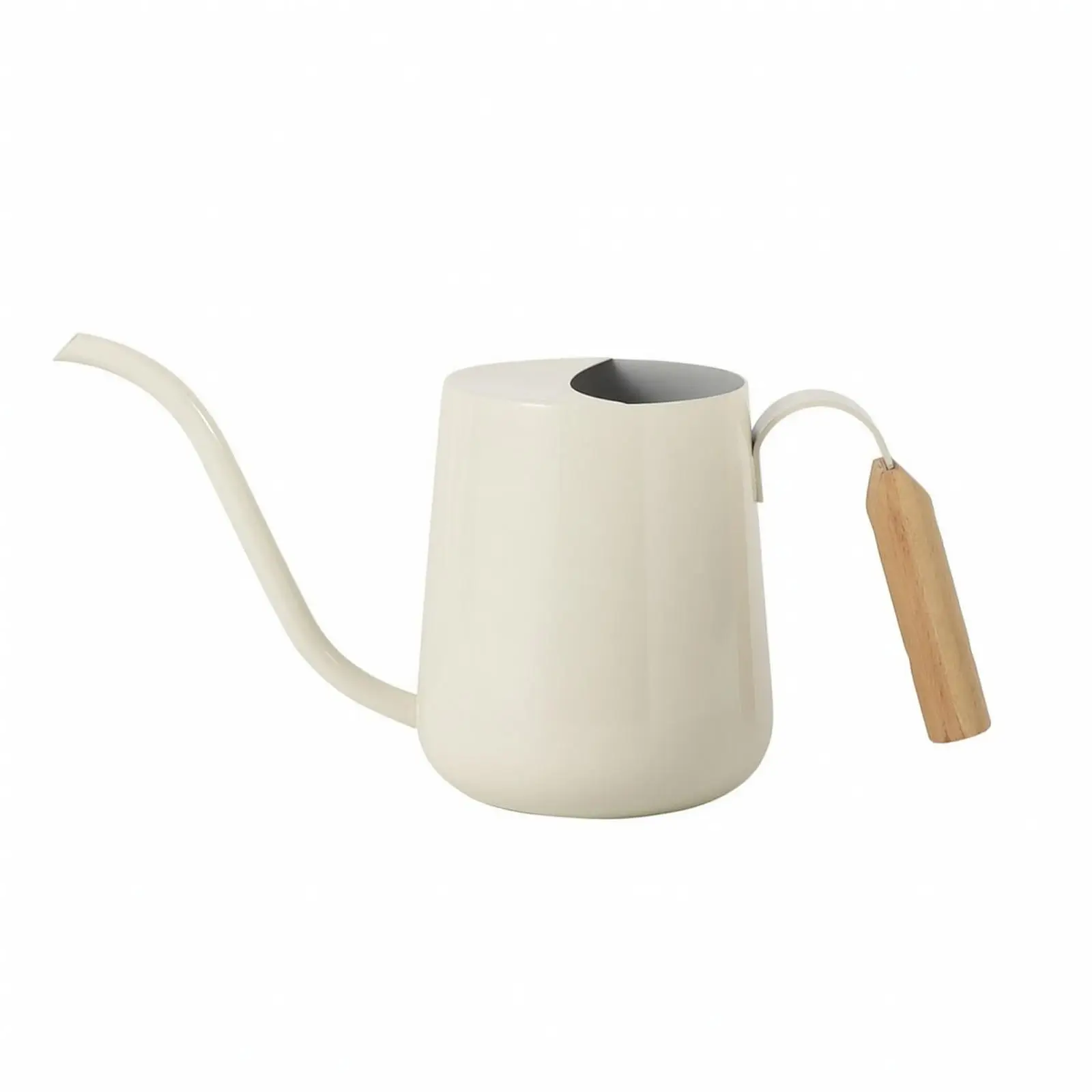 Long Spout Metal Watering Can for Indoor Plants Beech Wood Handle Gardening Watering Jug for Potted Flowers Succulents