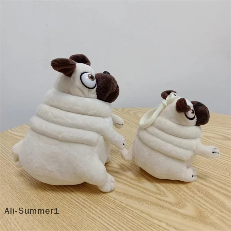 【E】Kawaii Plüschtiere 10/14CM Hässlicher und süßer Sandhund sitzender Mops Hundespielzeug Stoffpuppen für Kinder Kinder Geburtstagsgeschenk
