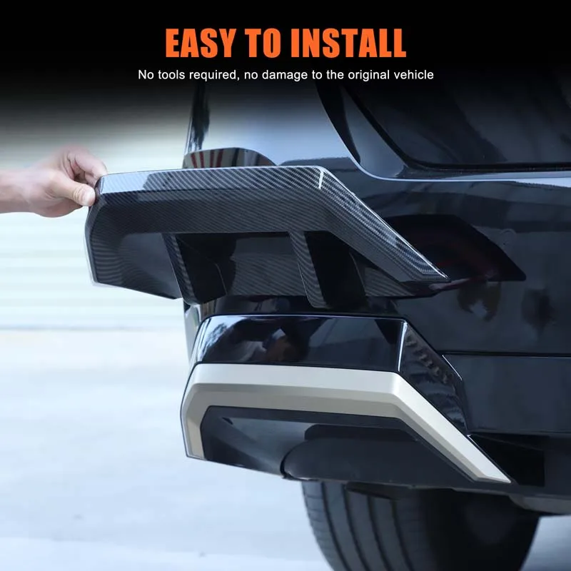 

For BMW 5 Series G60 2024-2025 ABS Car Rear Exhaust Pipe Cover Bumper Tail Spoiler Plate Car Accessories(Sports Version)