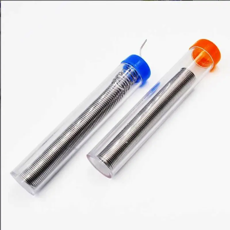 2 x Portable soldering wire 10g0.8mm high-purity small roll tube pen holder high-purity welding wire