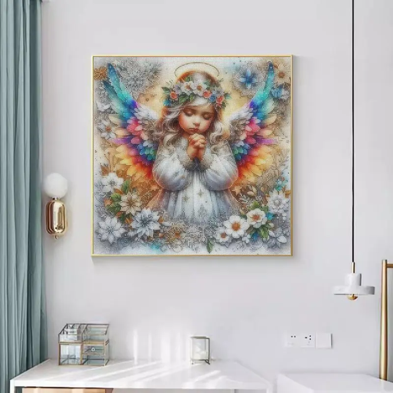 

GATYZTORY DIY Diamond Mosaic Sale Angel Girl Diamond Embroidery Full Square Figure Rhinestones Pictures Diamond Art Home Decor