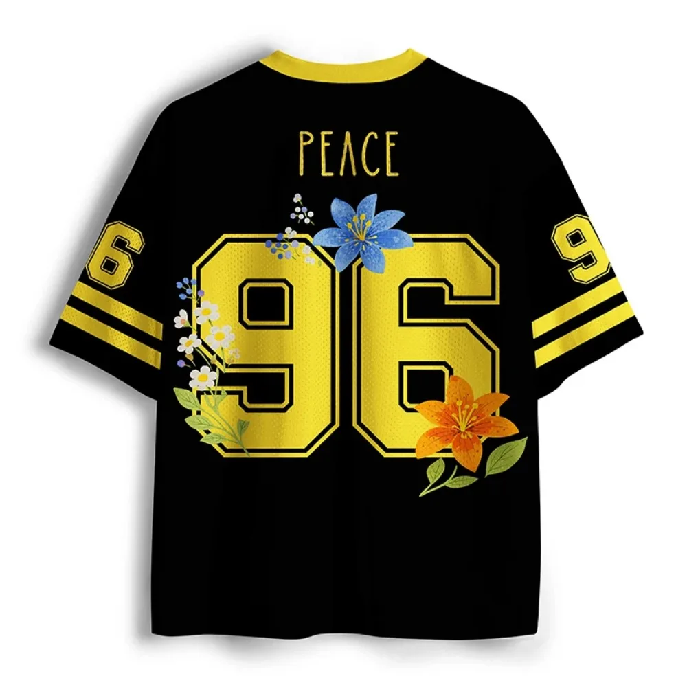 Fashion Trend Peony Flower Pattern 3D Print Breatha Quick-dry Men Large-size Tshirt Outdoor Street Casual Parent-child Clothing.