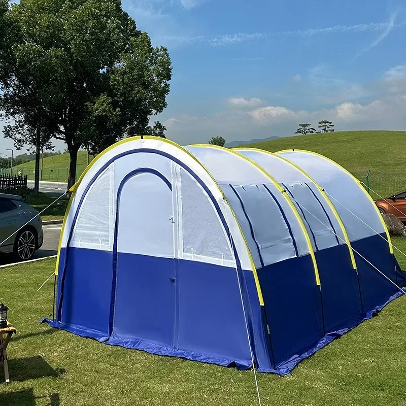 Outdoor camping tent Tunnel camping Quick open multi-person tent Rainproof shade Portable and easy to build