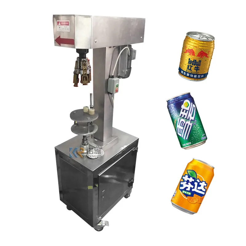 Semi-automatische aluminium sluitmachine Papier Ijzer Metaal Kan Seamer Huisdier Plastic Tin Verpakkingsmachine