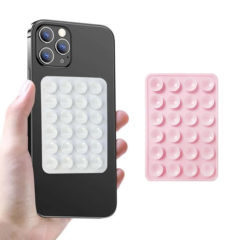 Silikonowy uchwyt na telefon z przyssawką Antypoślizgowy stojak na telefon z przyssawką Silikonowy uchwyt na telefon w mieszanych kolorach do selfie i wideo