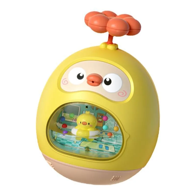 เด็กเป็ดสีเหลือง Tumbler 0-6 เดือนอาบน้ําเด็กเล่นน้ํา Artifact ปริศนาการศึกษาปฐมวัยสําหรับเด็กอายุมากกว่า 1 ปี