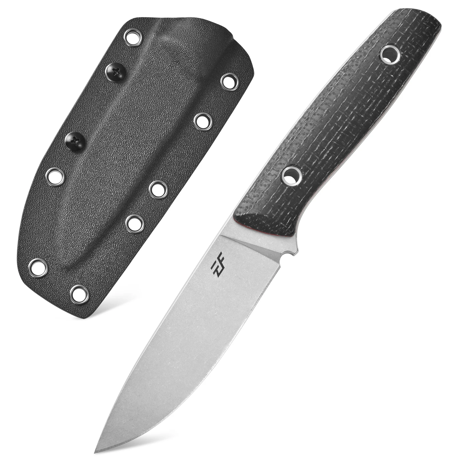 Eafengrow EF175 Fixed Blade Knife 14c28n Steel Blade Micarta Handle Compact Handy EDC Tool Knifes for Outdoor Camping Working