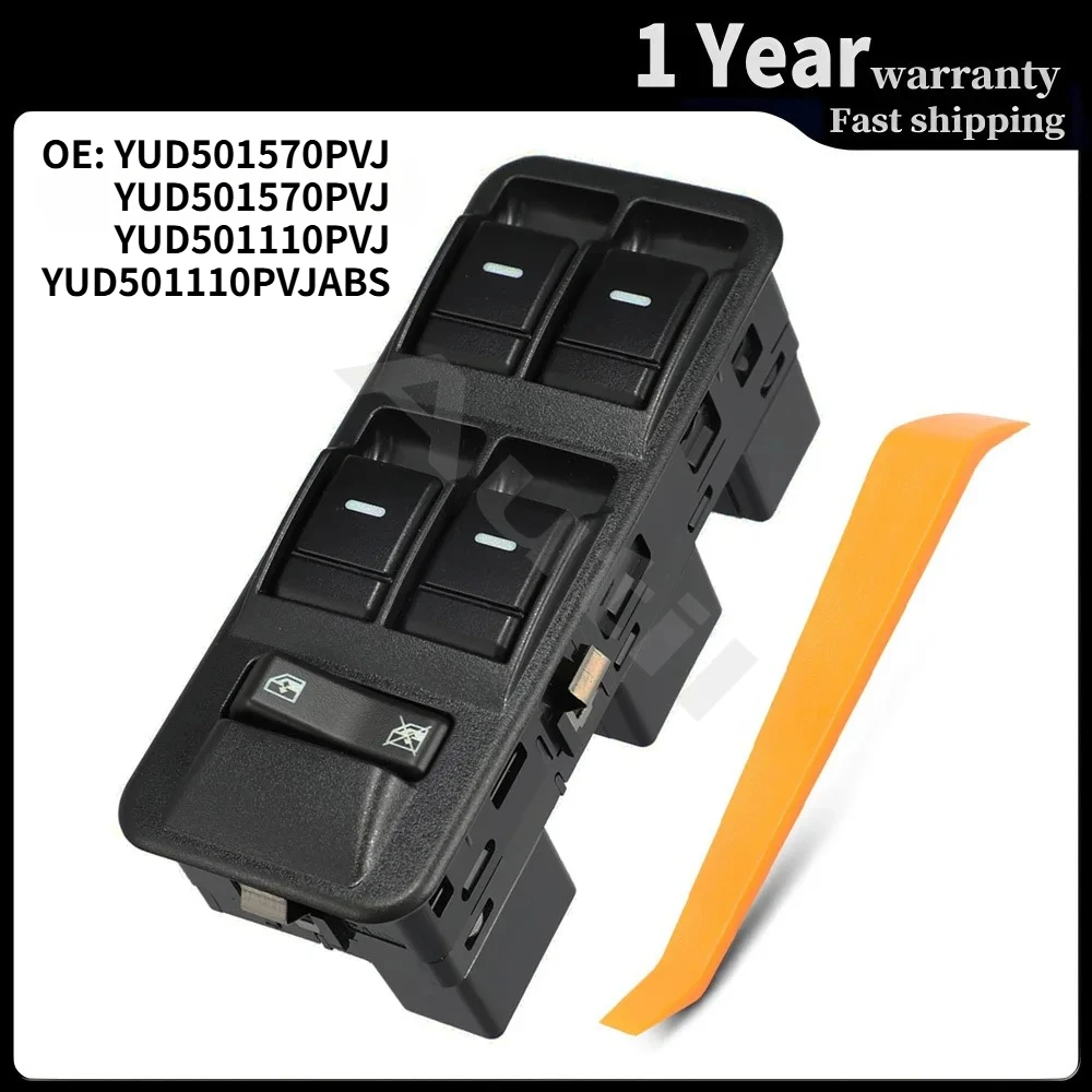 Front Left Power Window Switch for Land Rover LR3 Range Rover Sport 2005‑2009 Button Car Accessories YUD501570PVJ YUD501110PVJ