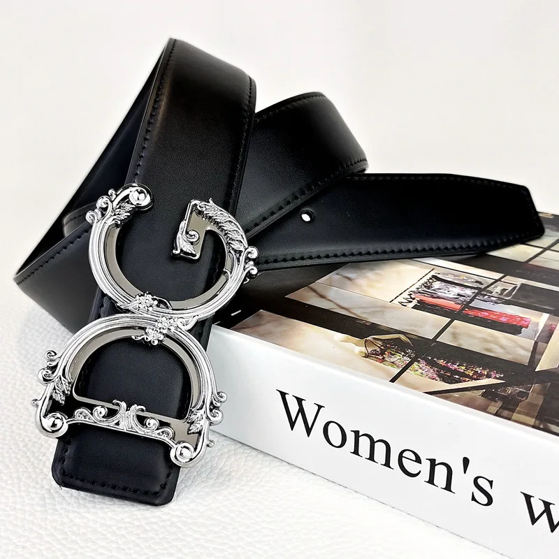 2025 جديد الرجال حزام جلد طبيعي السلس مشبك ليتشي الحبوب نمط قابل للتعديل حزام الخصر للأعمال جينز غير رسمي