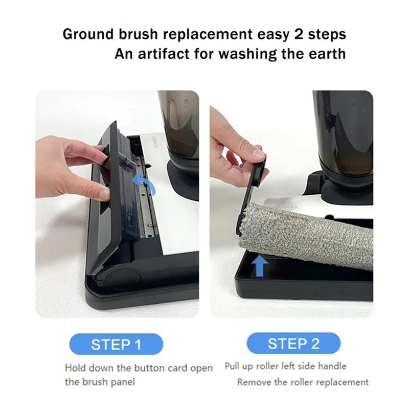 

Роликовая щетка CKFAM, основная щетка для TINECO Floor One 3,0, беспроводная скруббер, основная щетка, серые аксессуары