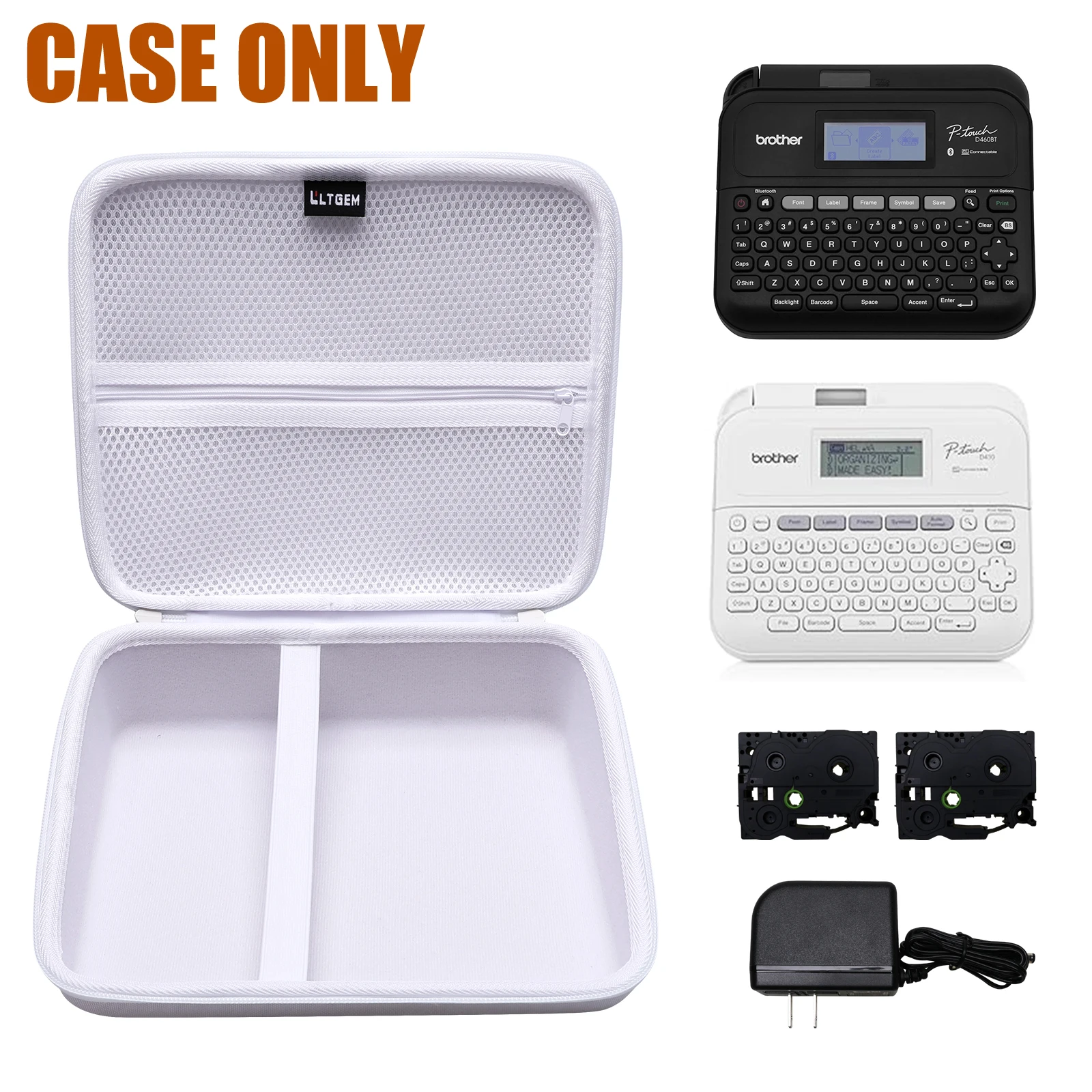 LTGEM Label Maker Case for Brother P Touch PT D460BT Label Maker Storage Carrying Bag Accessories for Label Maker