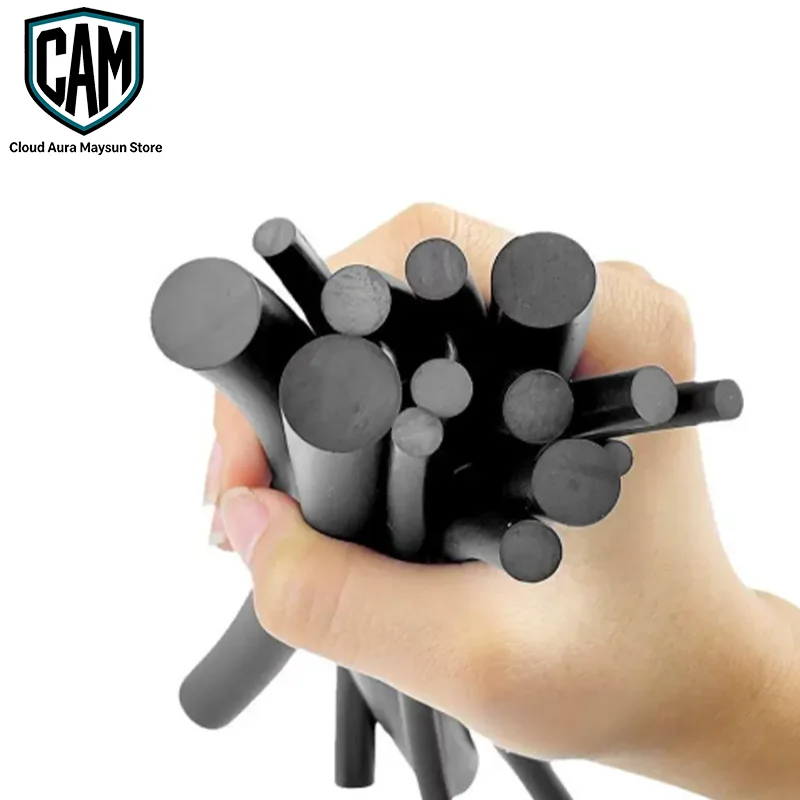 1-10M Solid Black NBR Rubber Strip O Ring Cord Nitrile Seal Gasket Diameter 0.8‑6mm Solid Round Rubber Sealing Cord