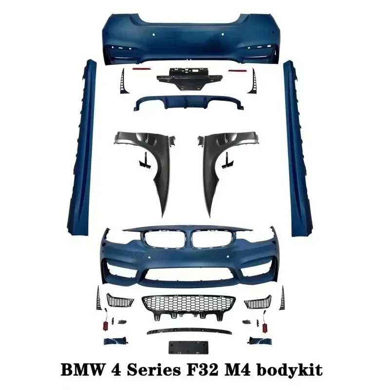 M4 MT Style Bodykit for BMW 4 Series F32 F36 2014-2020 Upgrade Car Conversion Kit with Hood Hot Selling Exterior Modification