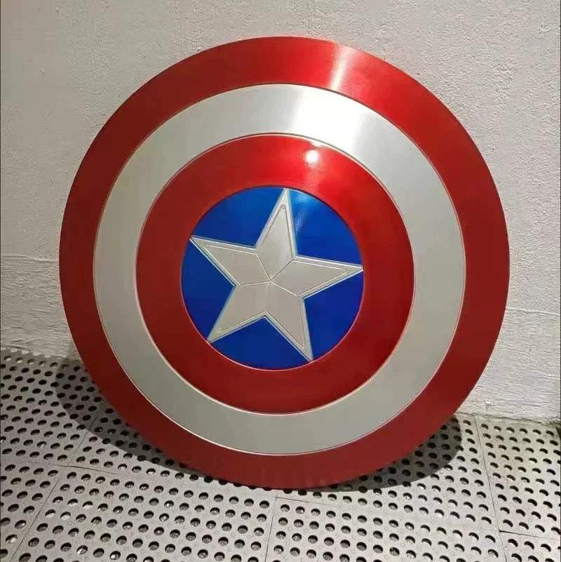 

47cm Metal Superhero Captain America Shield Premium Version Model Cosplay Prop Adults And Kids Toys Home Decorat Birthday Gift