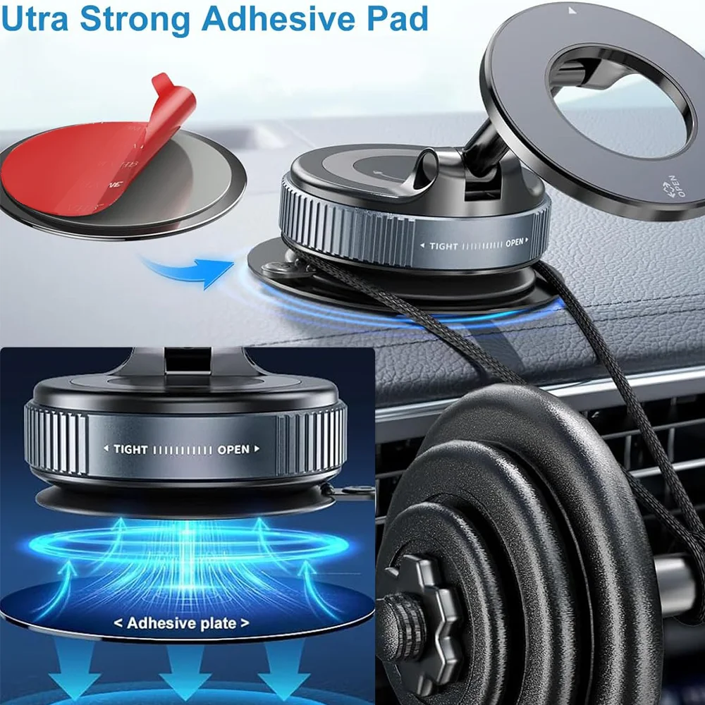 سيارة شفط كأس لاصق ملصق القرص وسادة قاعدة ل GPS المحمول حامل جوّال بلاستيكي حامل المغناطيسي حامل جبل الحرة حلقة مغناطيسية معدنية #3