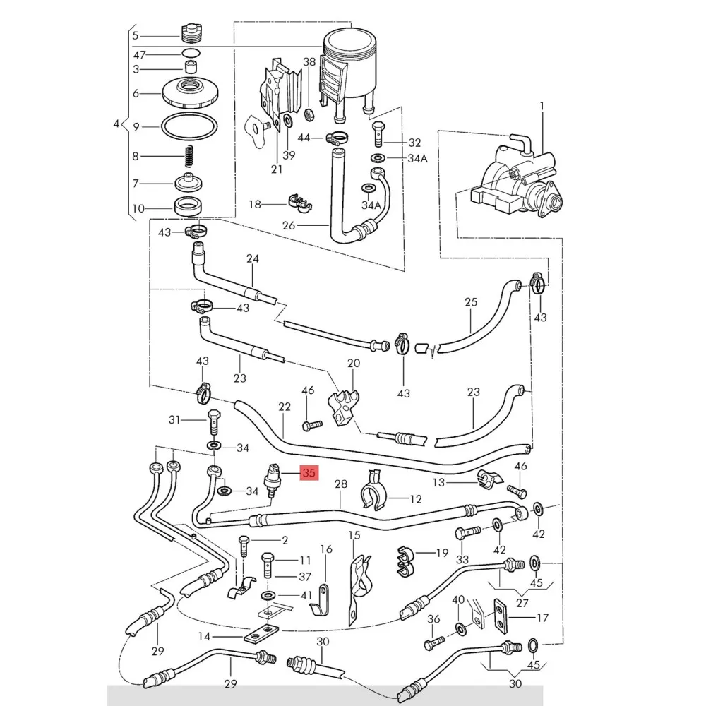 Sensor regulador de presión de aceite de dirección asistida, accesorio para VW Beetle Golf MK4 5 6 Jetta MK4 5 Bora Caddy Audi A3 S3 TT, 1 piezas,