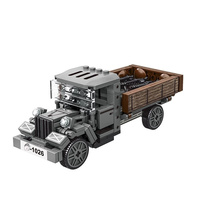 World War 2 WW2 Army Military Soldiers SWAT Personnel Carrier Armored Vehicle DIY Model ​Building Blocks Bricks Children's Toys