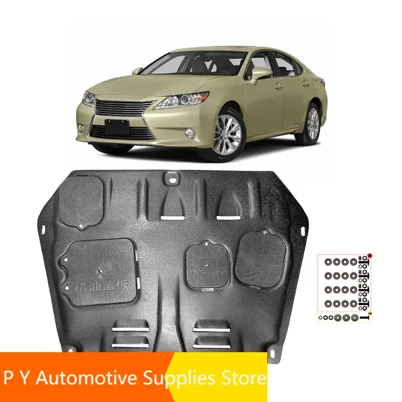 

For Lexus ES300h 2013-2018 2.5L 2014 2015 2016 Black Under Engine Guard Plate Splash Shield Mud Fender Cover Mudguard Protector