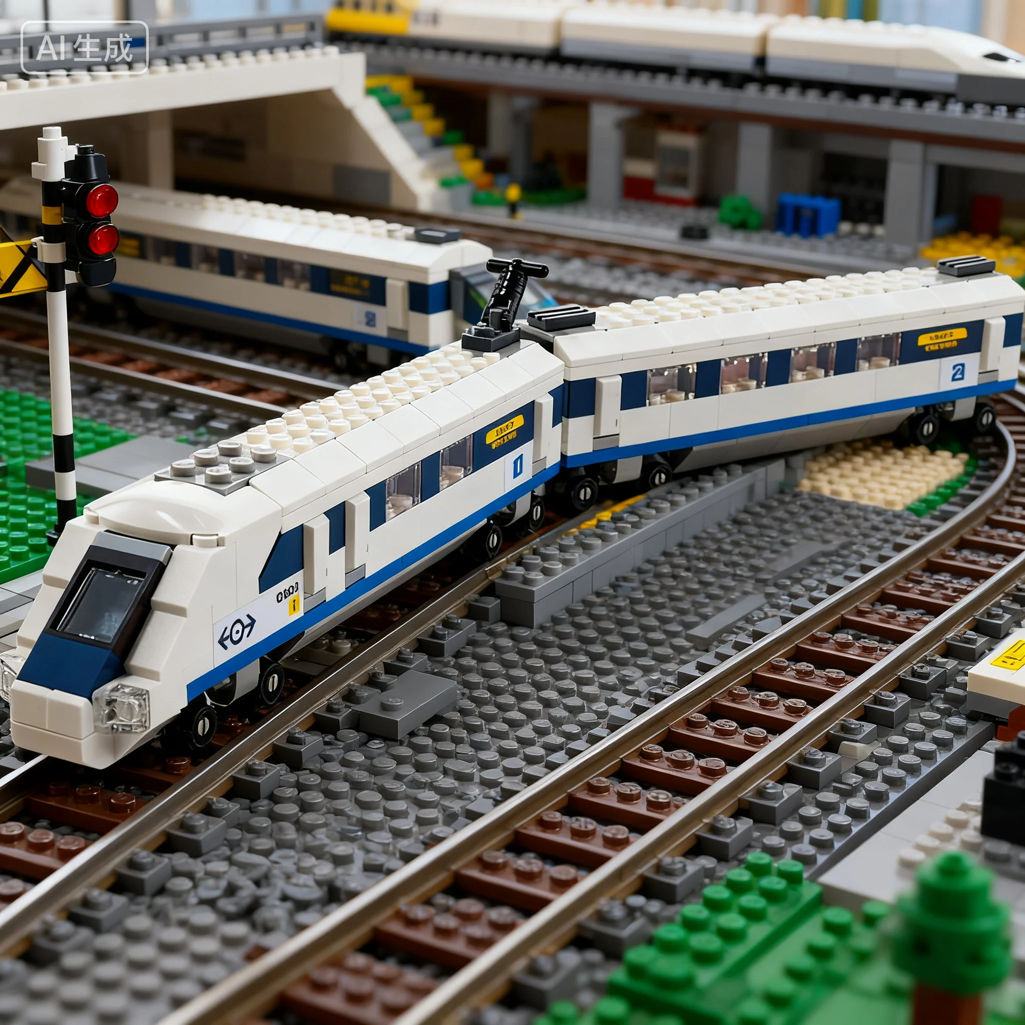 Lego Creative polyvalent série 40518 Train à grande vitesse garçons et filles assembler des blocs de construction jouet cadeau