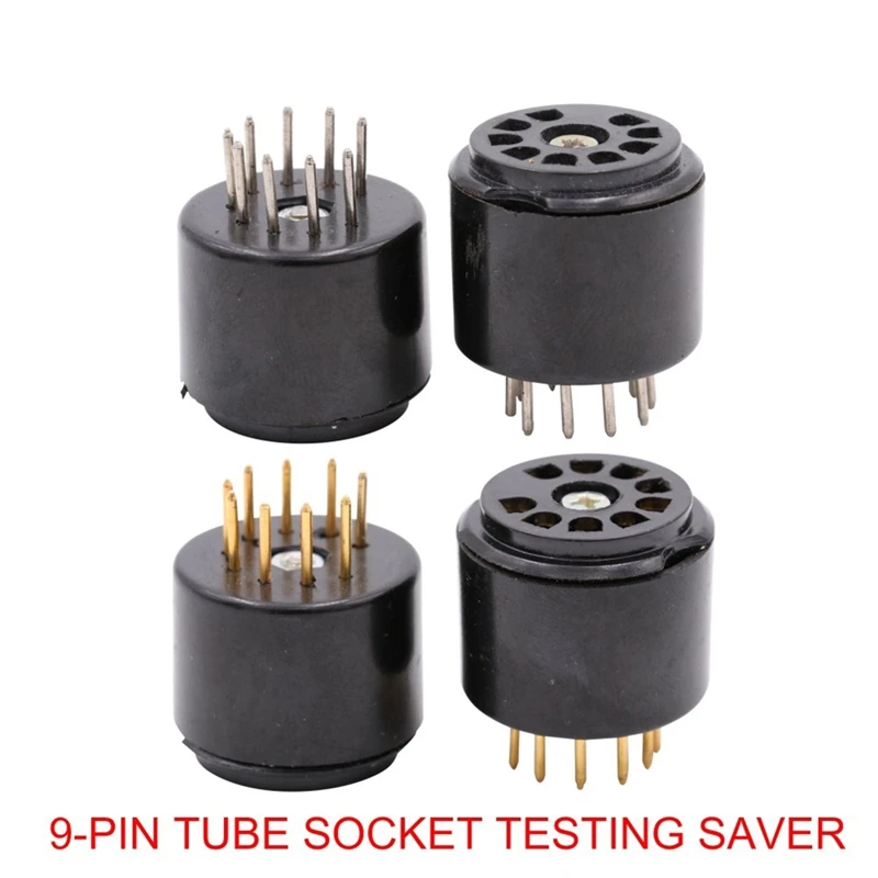 2025 Trend 9Pin Vacuum Tube Socket Testing Saver For 6DJ8 12AX7 ECC83 B339 CV492 6L13 12AU7 ECC82 B329 Hifi Tube AMP