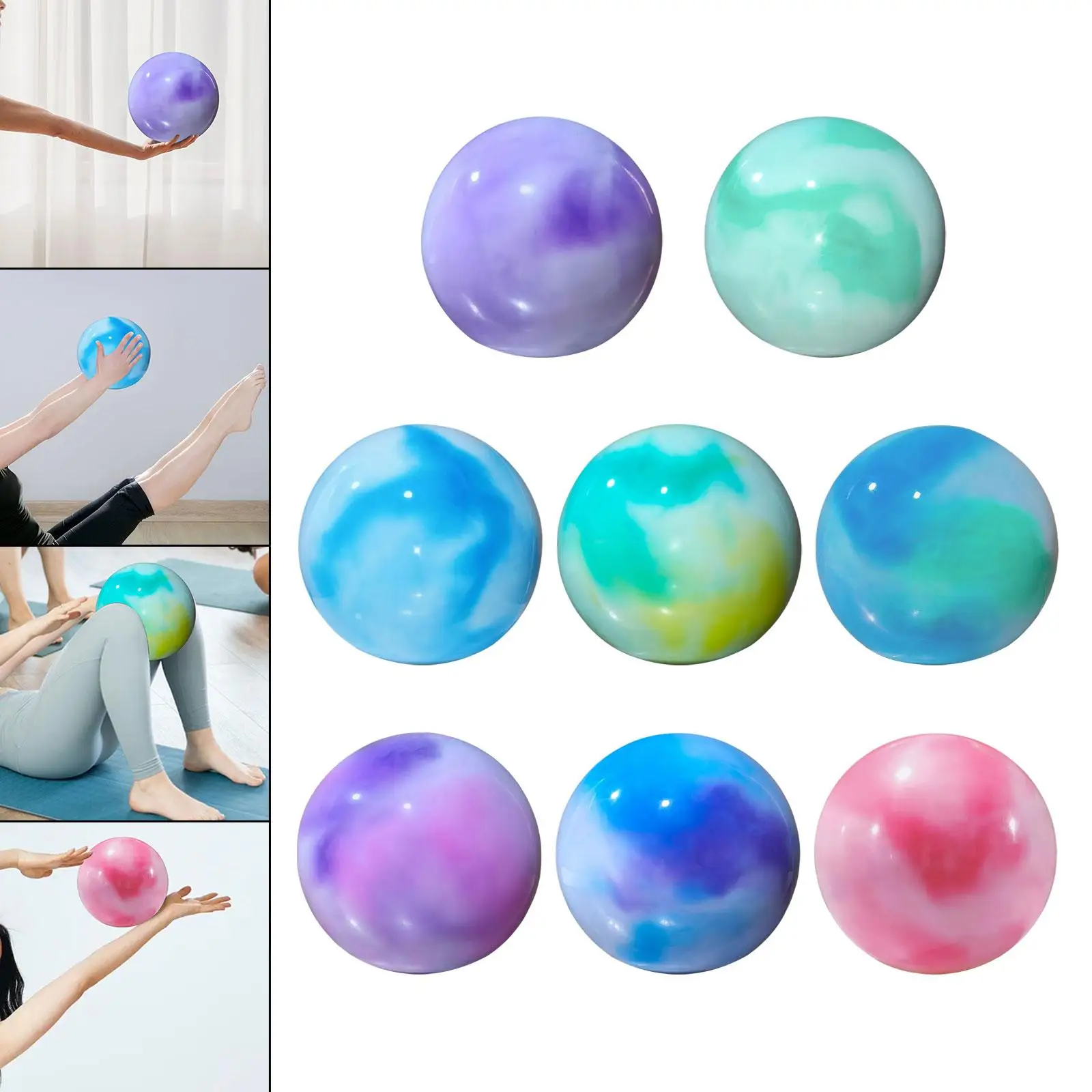 PVC Fitness Ball 18cm Small Workout Yoga Ball for Dance Training and Competition Performance